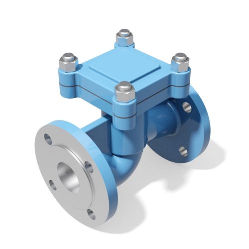 Lift type check valve - DIN standard flanged ends - 3D CAD download file