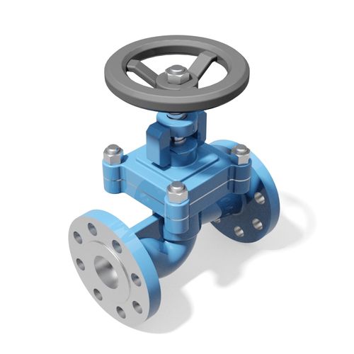 Bellow sealed manual globe valve - ANSI-ASME flanged ends - 3D CAD download file
