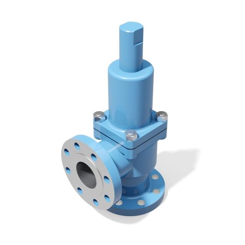 Pressure safety valve - ASME-BPE flanged ends - 3D CAD download file