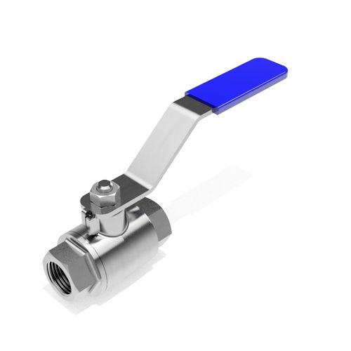 Two piece manual ball valve - BSP (DIN259) female - 3D CAD download file