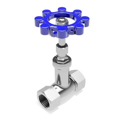 Manual gate valve - BSP (DIN259) female - 3D CAD download file