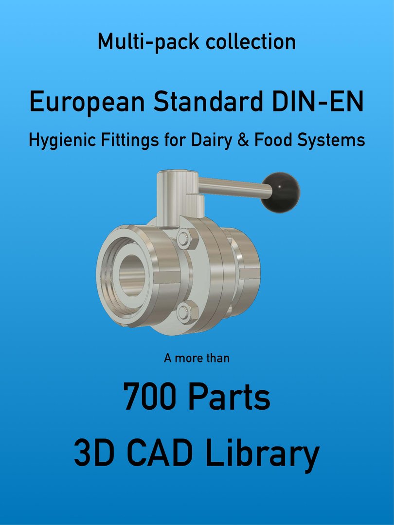 DIN-EN Hygienic - 700 3D CAD FILES