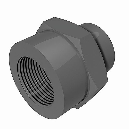 Adaptor socket PVC-U - socket x BSP female - 3D CAD download file