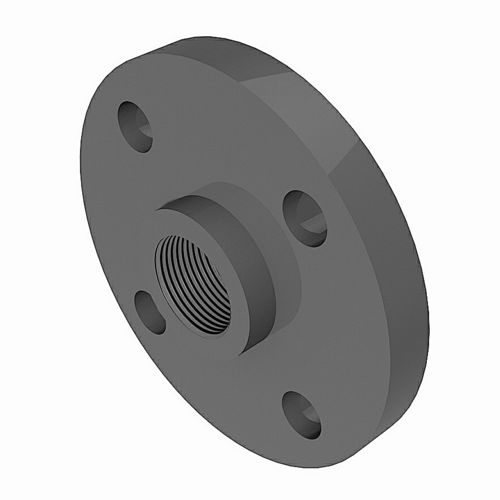 Fixed flange set PVC-U - BSP female - 3D CAD download file