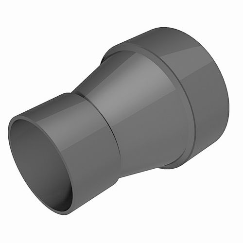 Low pressure reducer PVC-U - socket ends - 3D CAD download file