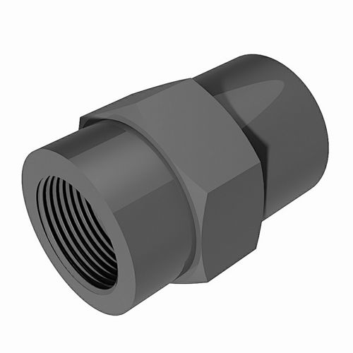 Reducing adaptor PVC-U - solvent cement spigot x BSP female - 3D CAD download file