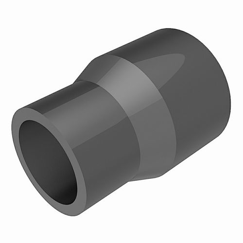 Reducing bush PVC-U - solvent cement spigot x socket end - 3D CAD download file