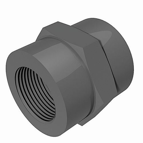 Threaded socket PVC-U - BSP female - 3D CAD download file