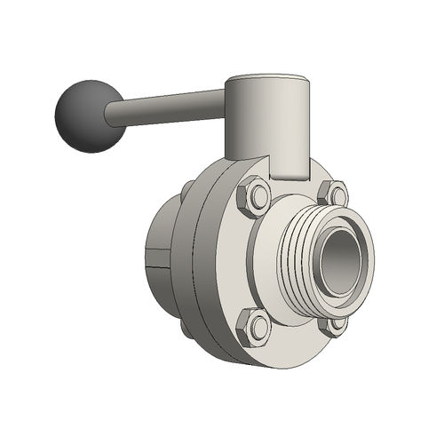 BS4825_Hygienic Butterfly Valves SMS MxF (12 CAD Files)