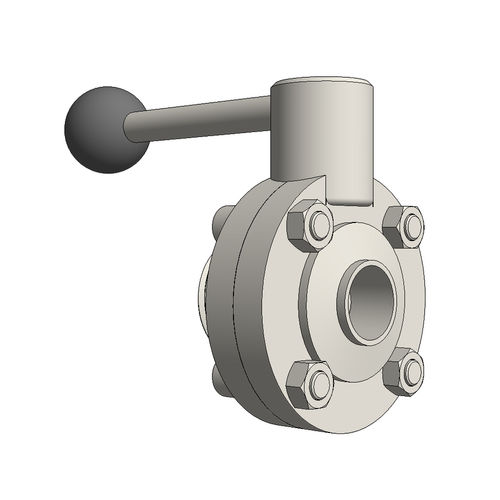 BS4825_Hygienic Butterfly Valves SMS WeldxM (12 CAD Files)