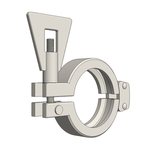 BS4825_3 Hygienic Tri-Clamp Union Rings (6 CAD Files)