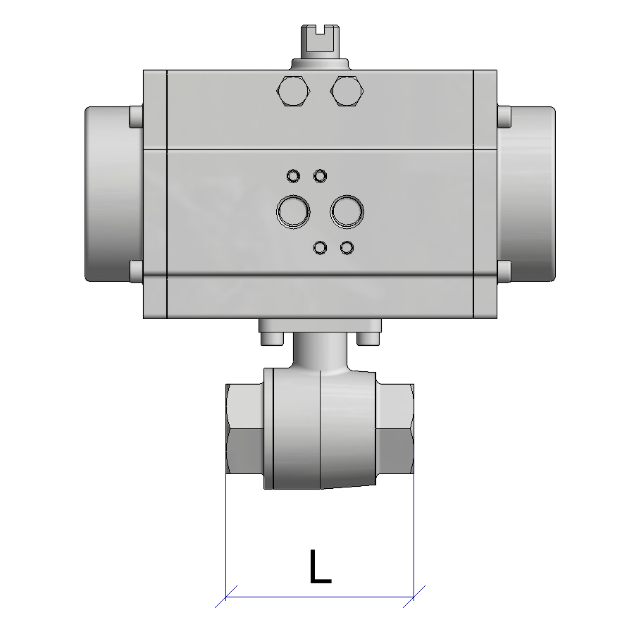 BSP_Female_Two_Piece_Pneumatic_Ball_Valve-Dimensions-1A