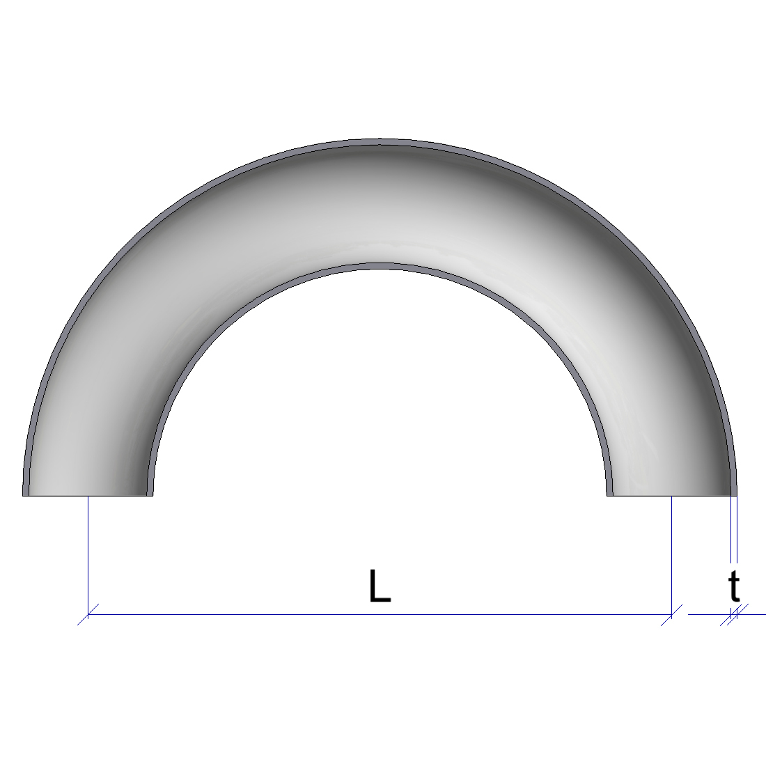 Elbow-180-5S-DIN2605-Dimensions-1A