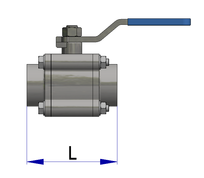 Dimensions-3-piece-ball-valve-buttweld